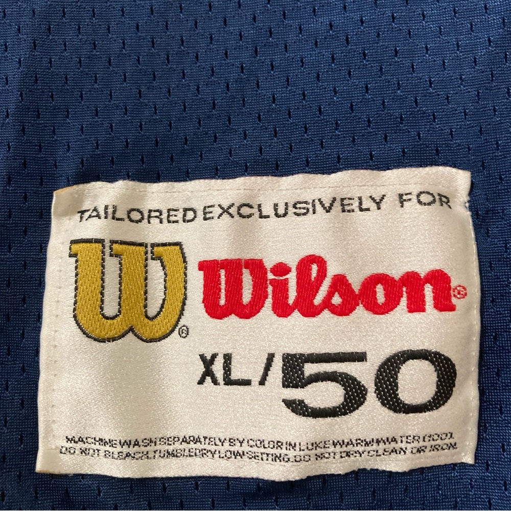 VTG 80s 90s  Tailored exclusively for Wilson Blue/Orange Jersey John Elway XL - Picture 13 of 16